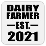 Dairy Farmer Established EST. 2021 - Drink Coaster
