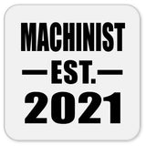 Machinist Established EST. 2021 - Drink Coaster