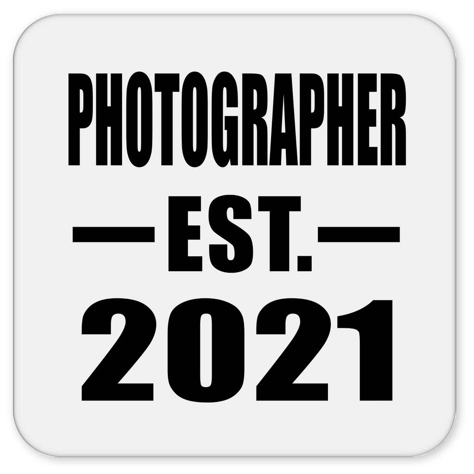 Photographer Established EST. 2021 - Drink Coaster