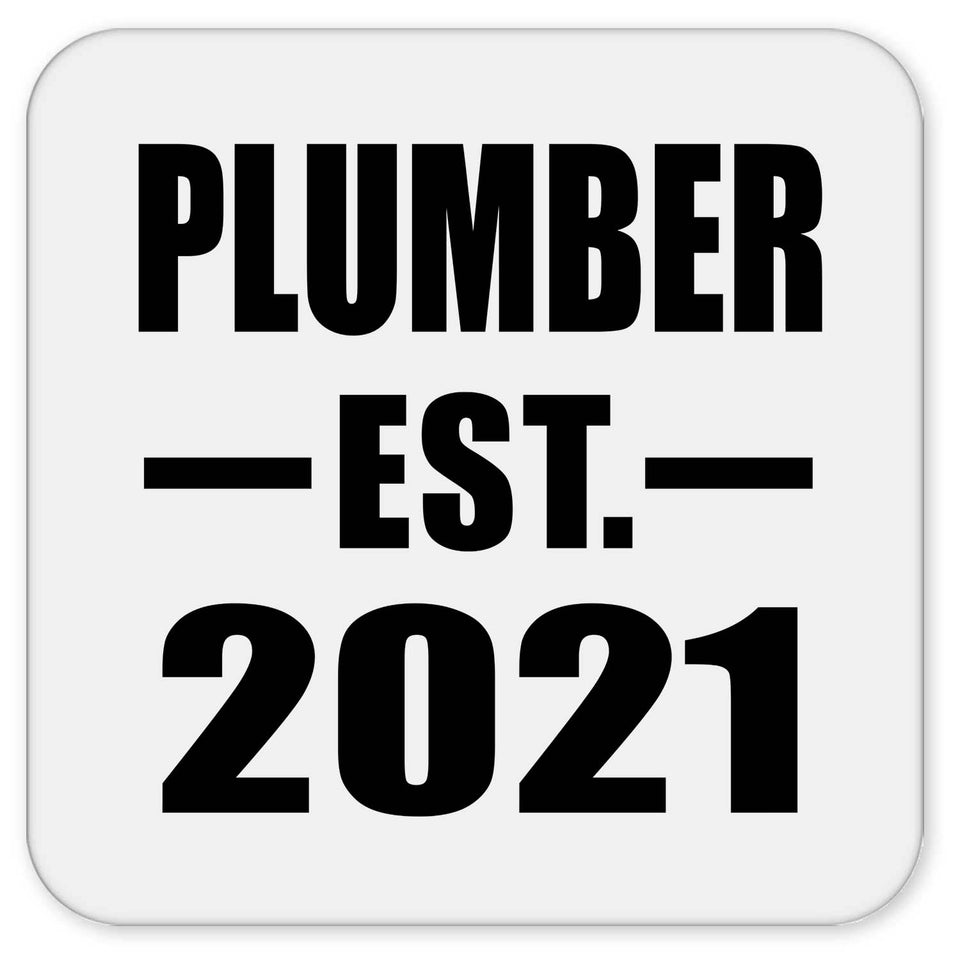 Plumber Established EST. 2021 - Drink Coaster