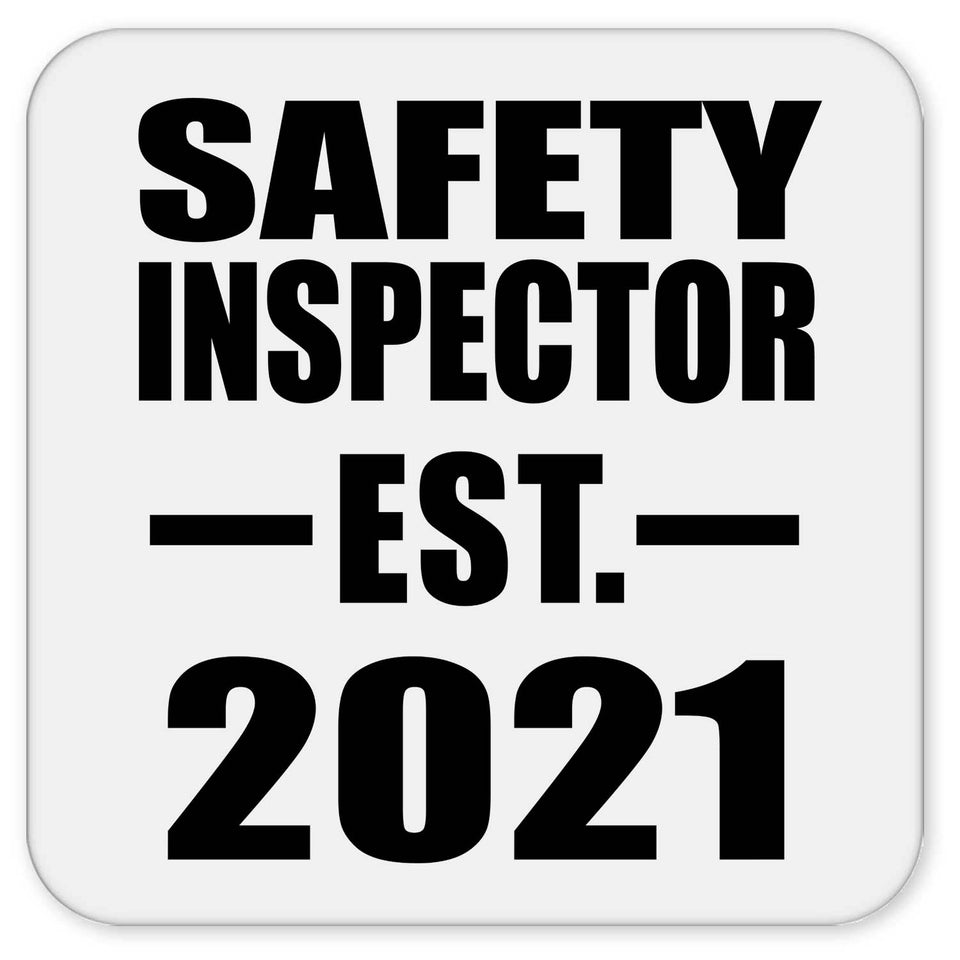 Safety Inspector Established EST. 2021 - Drink Coaster