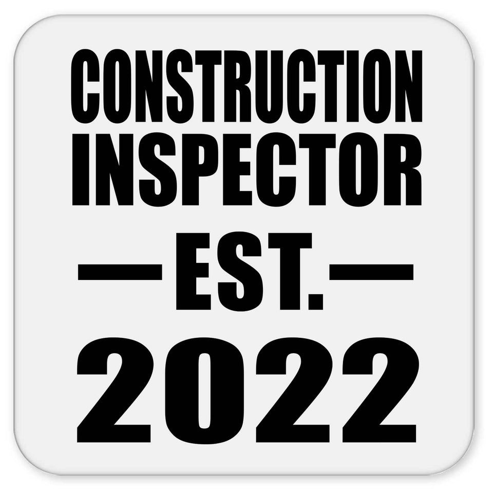 Construction Inspector Established EST. 2022 - Drink Coaster