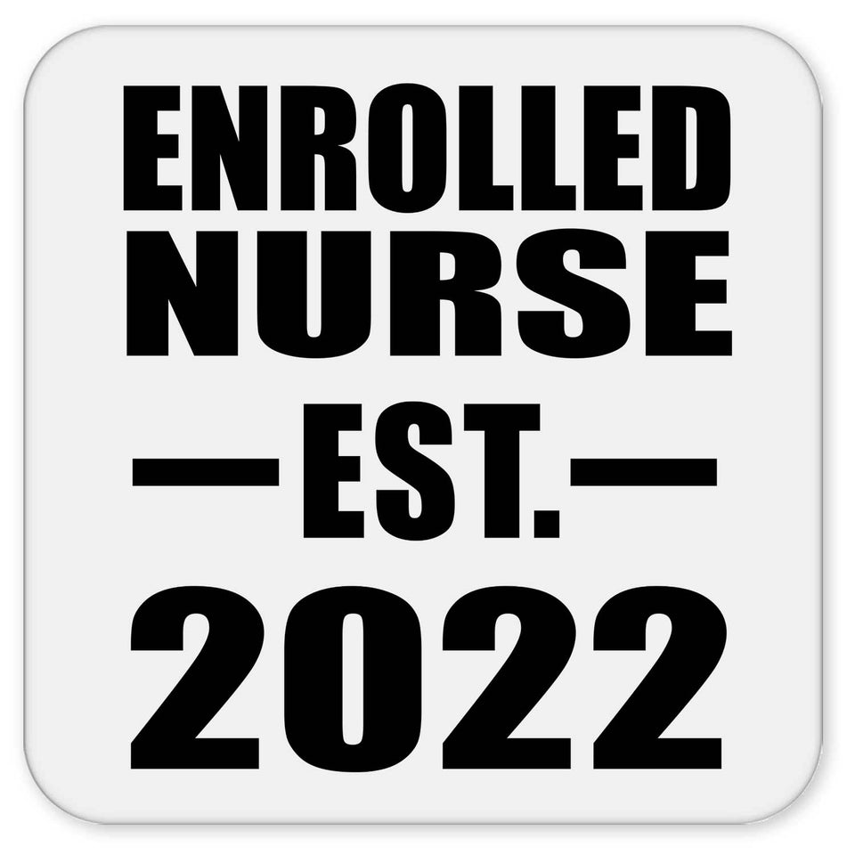 Enrolled Nurse Established EST. 2022 - Drink Coaster