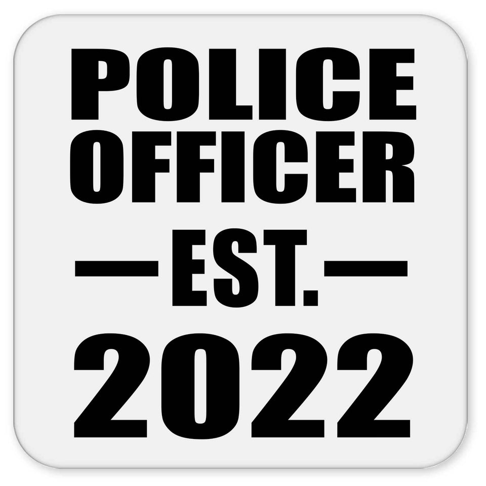 Police Officer Established EST. 2022 - Drink Coaster