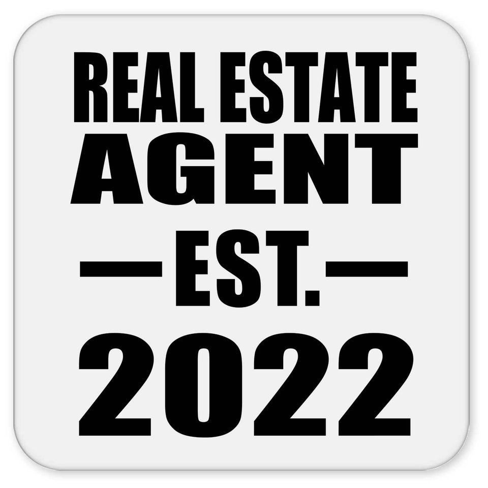 Real Estate Agent Established EST. 2022 - Drink Coaster