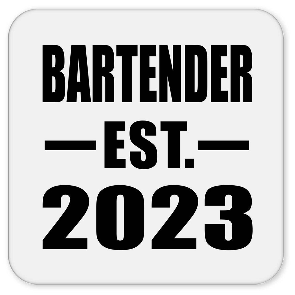 Bartender Established EST. 2023 - Drink Coaster