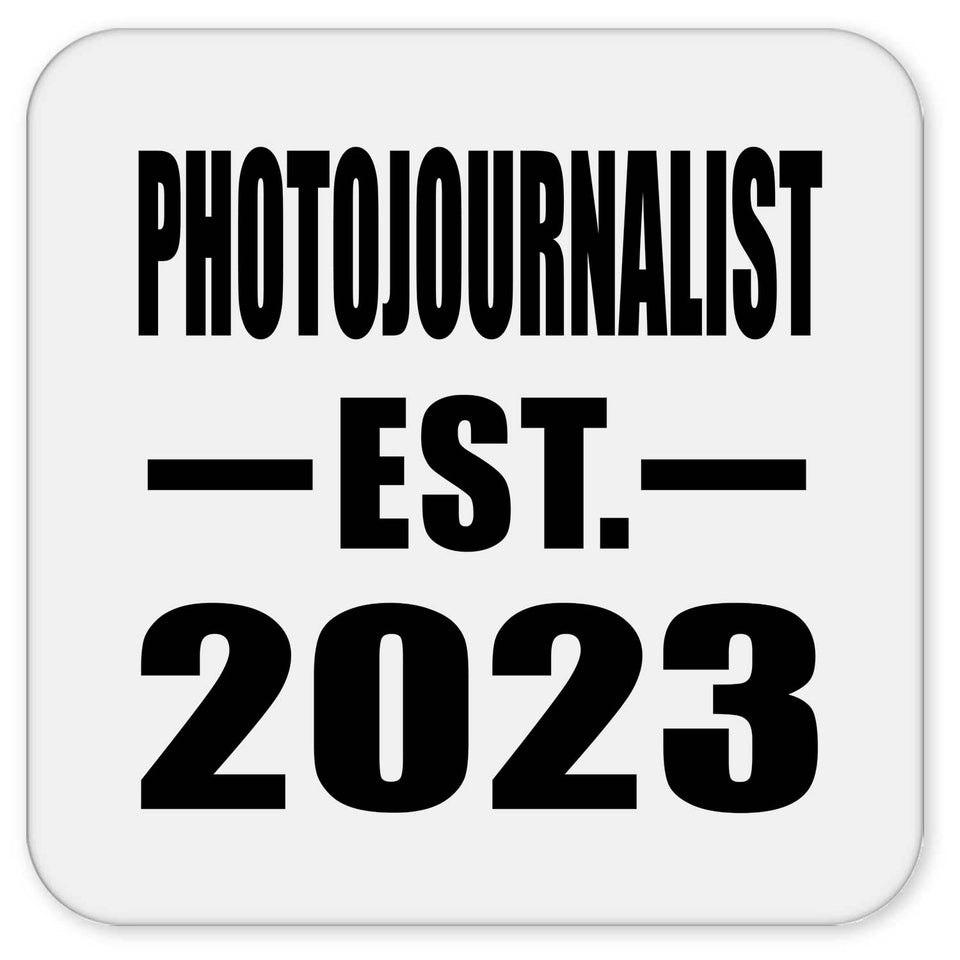 Photojournalist Established EST. 2023 - Drink Coaster
