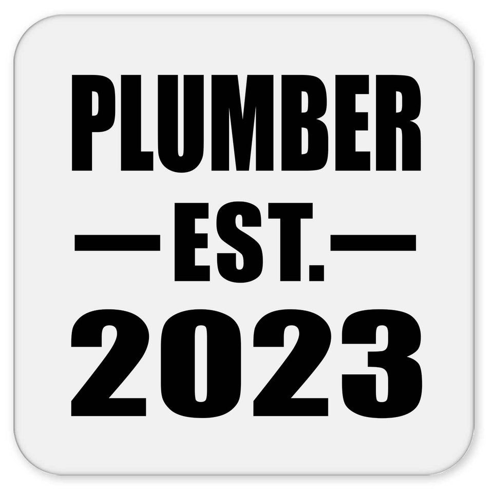Plumber Established EST. 2023 - Drink Coaster