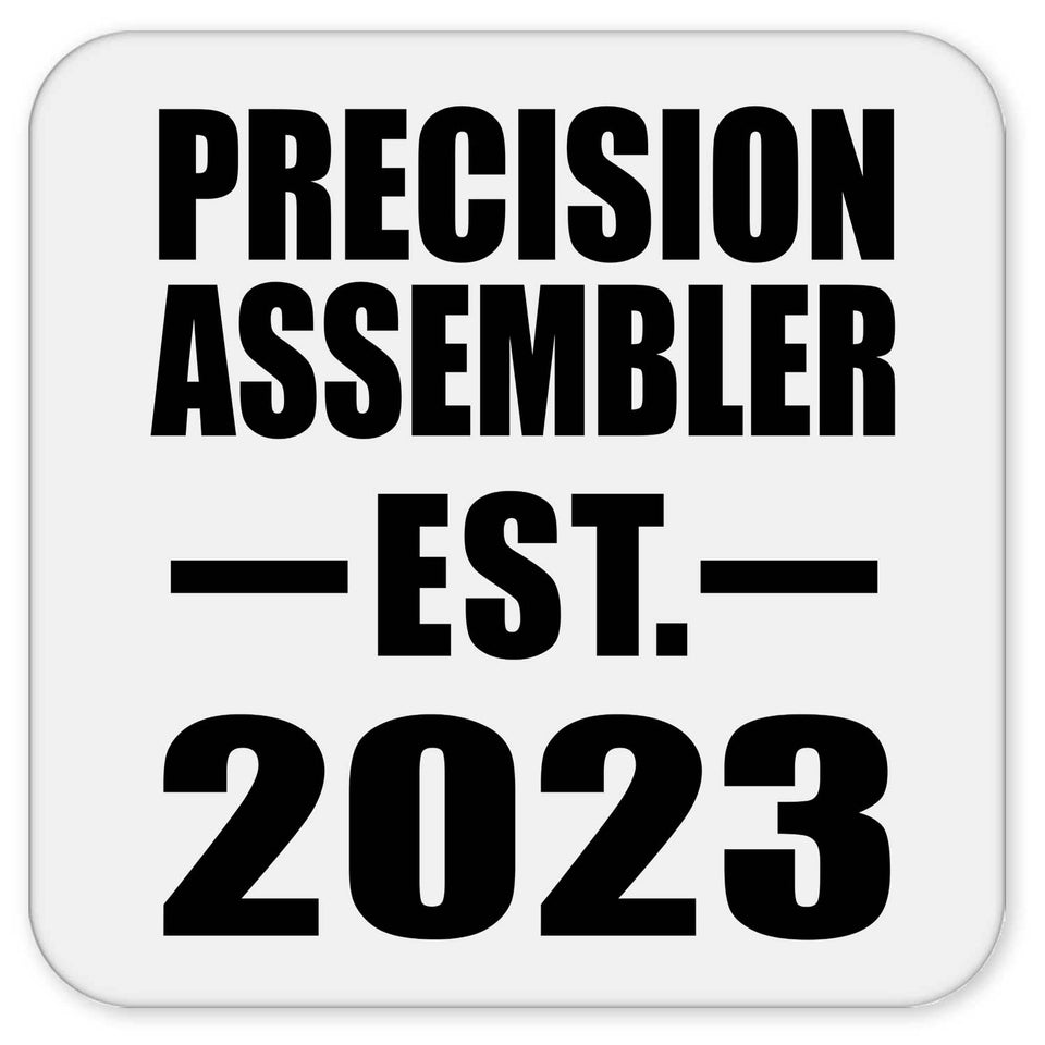 Precision Assembler Established EST. 2023 - Drink Coaster