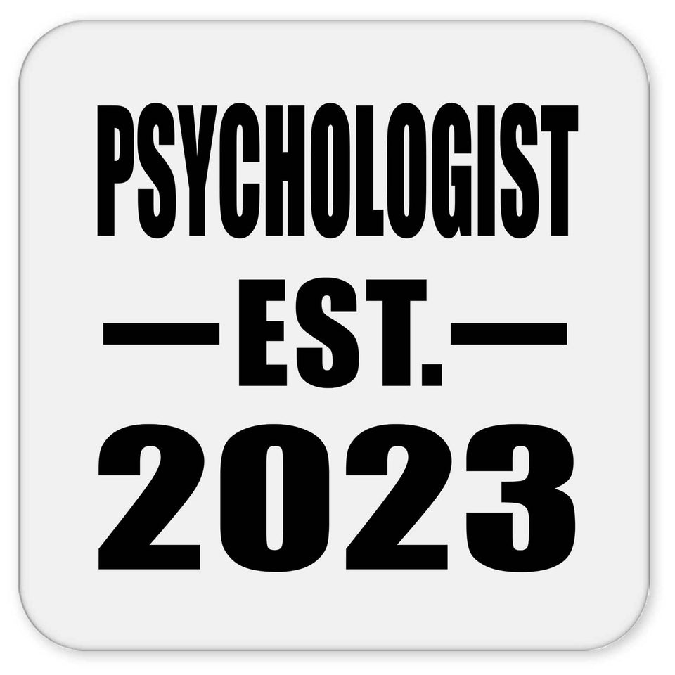 Psychologist Established EST. 2023 - Drink Coaster