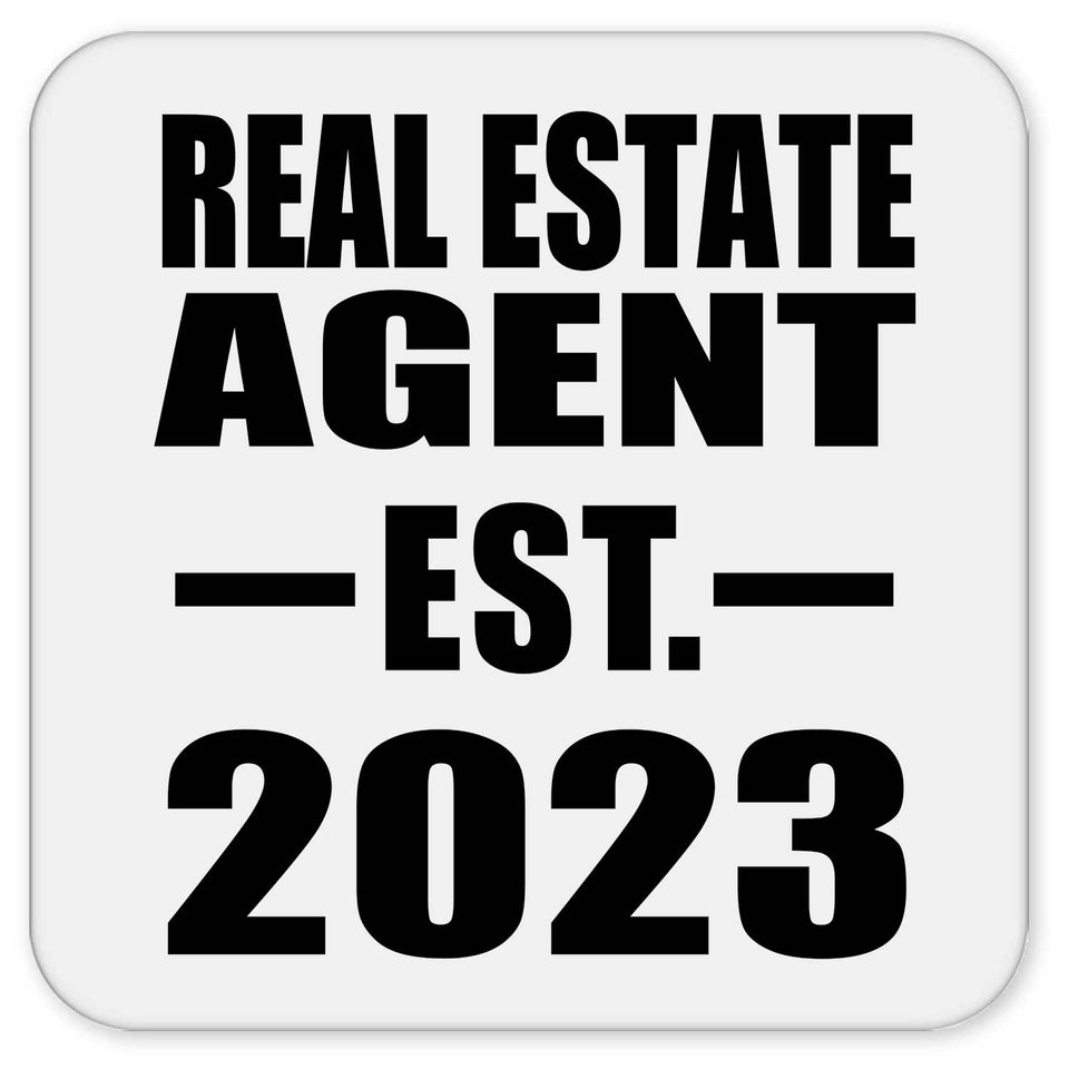 Real Estate Agent Established EST. 2023 - Drink Coaster