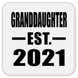 Granddaughter Established EST. 2021 - Drink Coaster