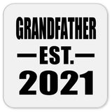Grandfather Established EST. 2021 - Drink Coaster
