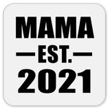 Mama Established EST. 2021 - Drink Coaster