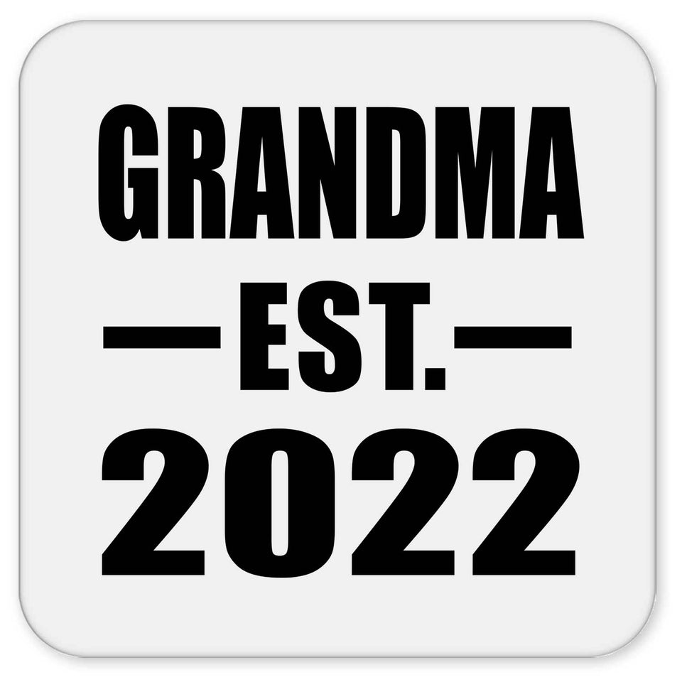 Grandma Established EST. 2022 - Drink Coaster