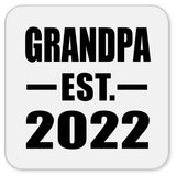 Grandpa Established EST. 2022 - Drink Coaster