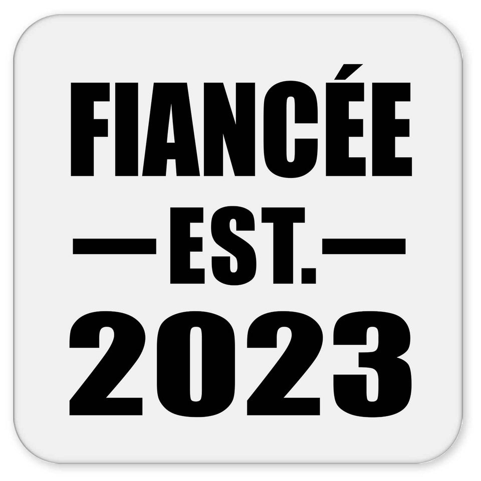 Fiancee Established EST. 2023 - Drink Coaster