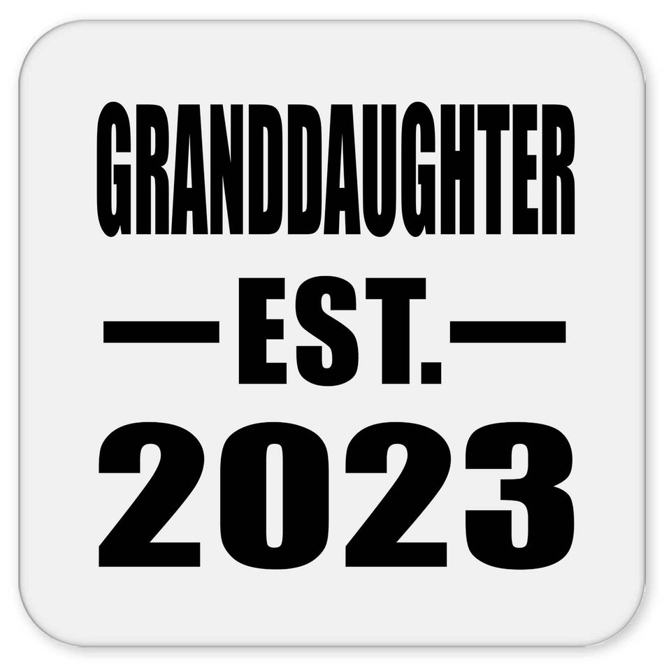 Granddaughter Established EST. 2023 - Drink Coaster