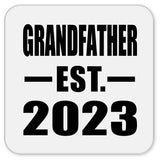 Grandfather Established EST. 2023 - Drink Coaster