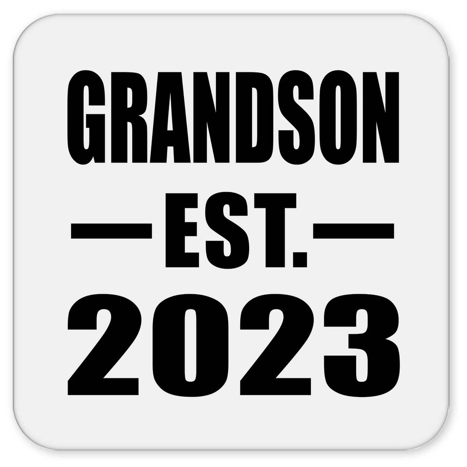 Grandson Established EST. 2023 - Drink Coaster