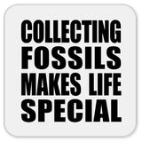 Collecting Fossils Makes Life Special - Drink Coaster