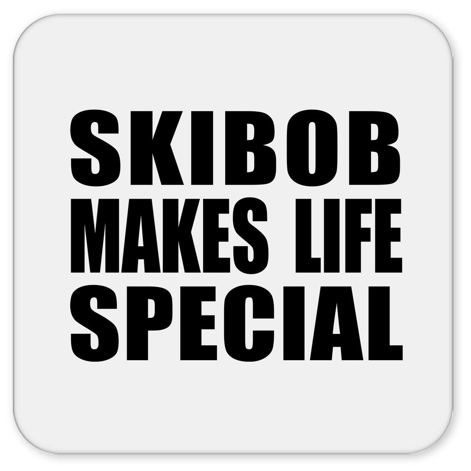 Skibob Makes Life Special - Drink Coaster