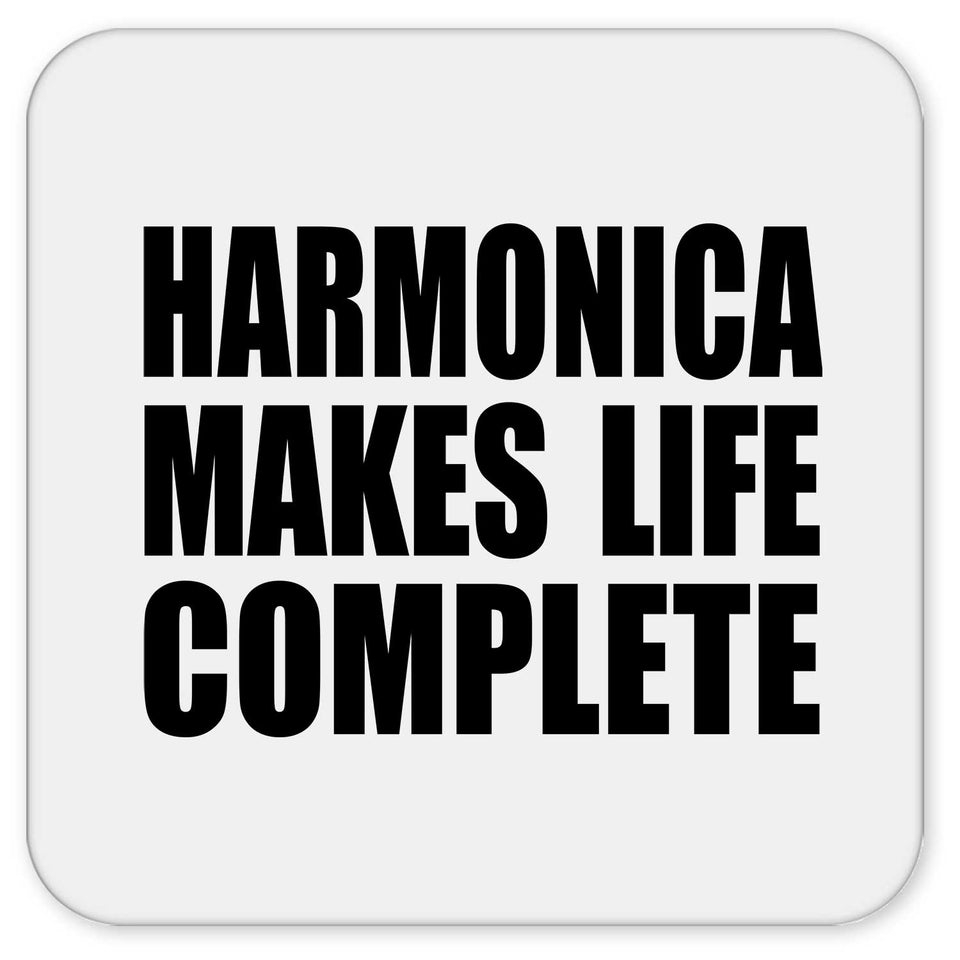 Harmonica Makes Life Complete - Drink Coaster