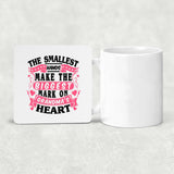 The Smallest Hands Make The Biggest Mark On Grandma's Heart - Drink Coaster