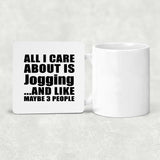 All I Care About Is Jogging - Drink Coaster