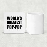 World's Greatest Pop-Pop - Drink Coaster