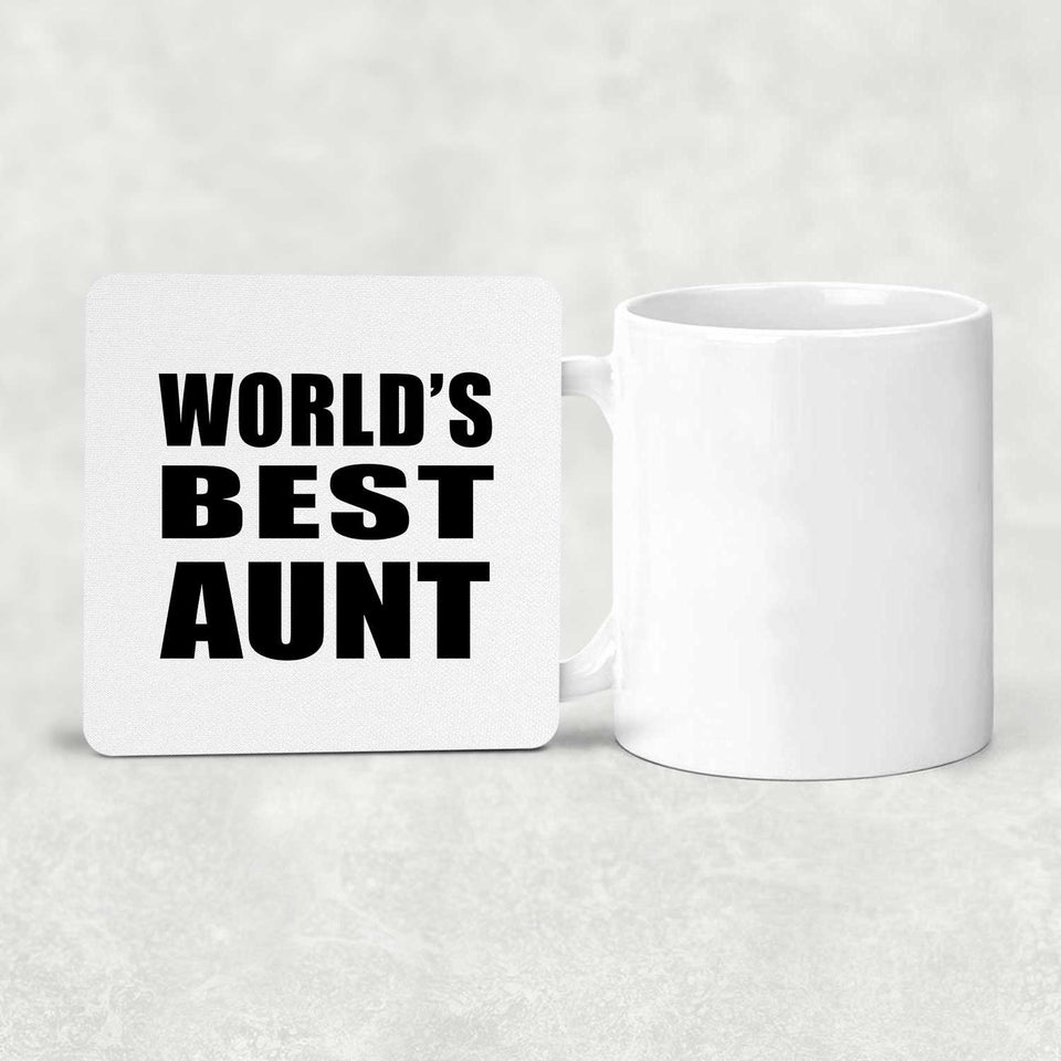 World's Best Aunt - Drink Coaster