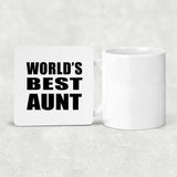 World's Best Aunt - Drink Coaster