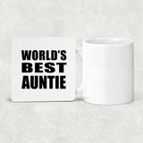 World's Best Auntie - Drink Coaster