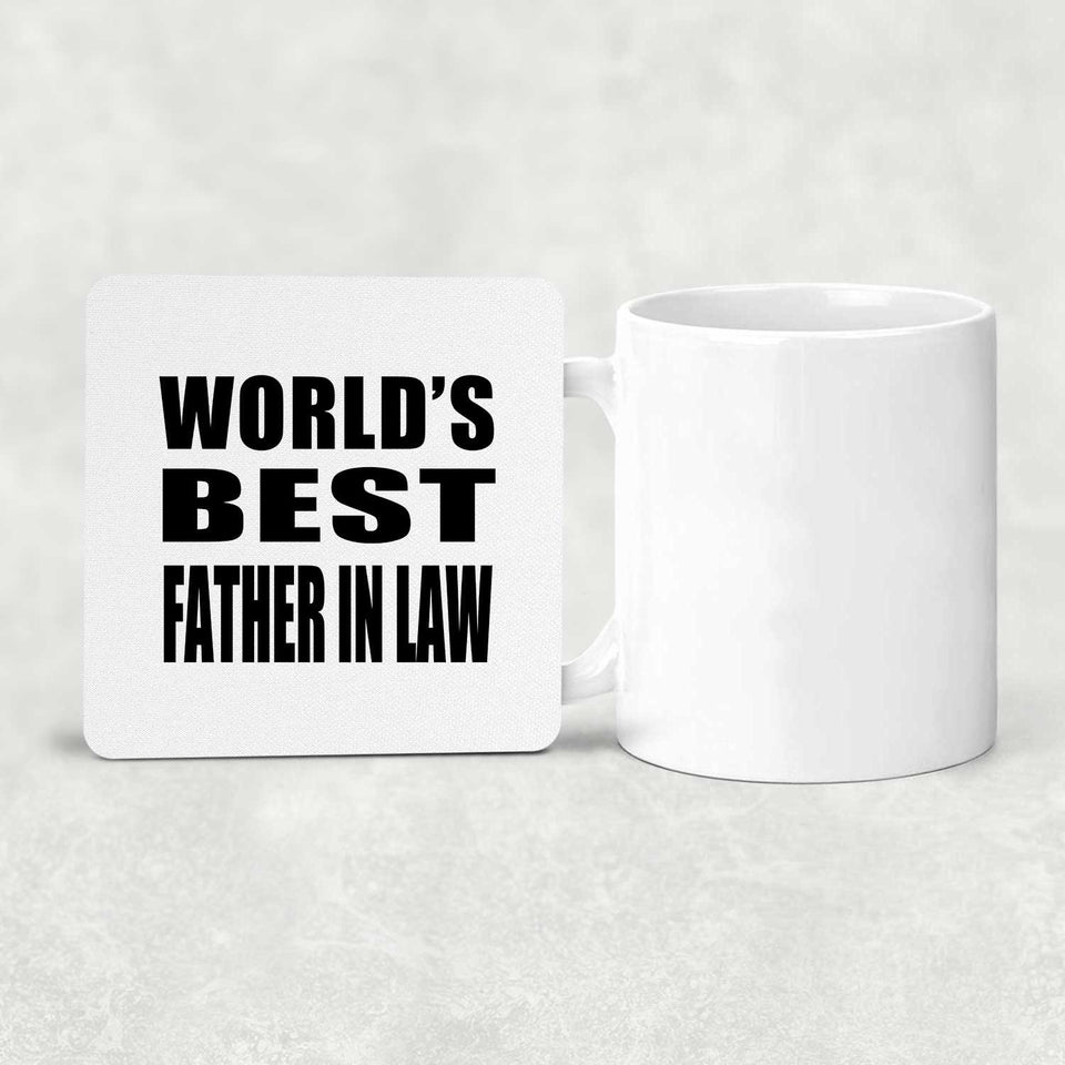 World's Best Father In Law - Drink Coaster