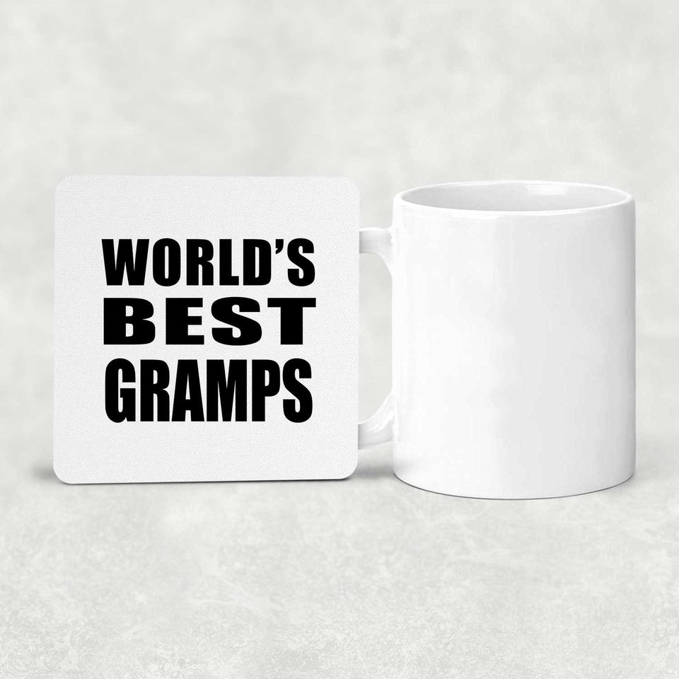 World's Best Gramps - Drink Coaster
