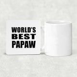 World's Best Papaw - Drink Coaster