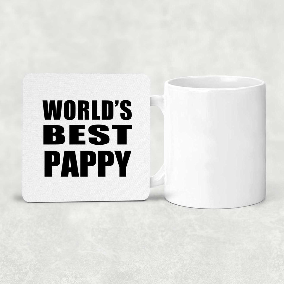World's Best Pappy - Drink Coaster