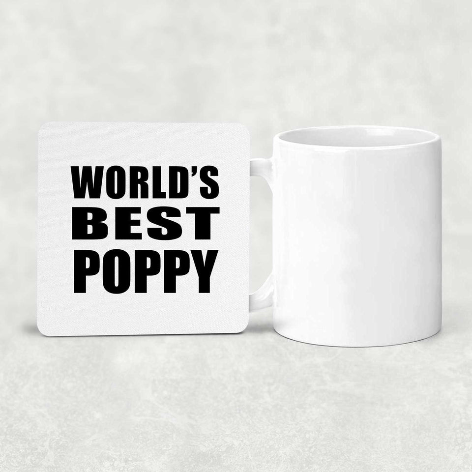 World's Best Poppy - Drink Coaster