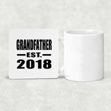 Grandfather Established EST. 2018 - Drink Coaster