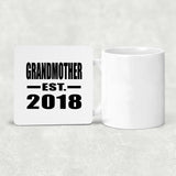 Grandmother Established EST. 2018 - Drink Coaster