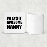 Most Awesome Nanny - Drink Coaster