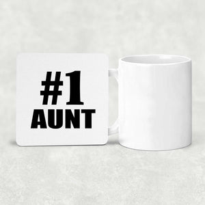 Number One #1 Aunt - Drink Coaster