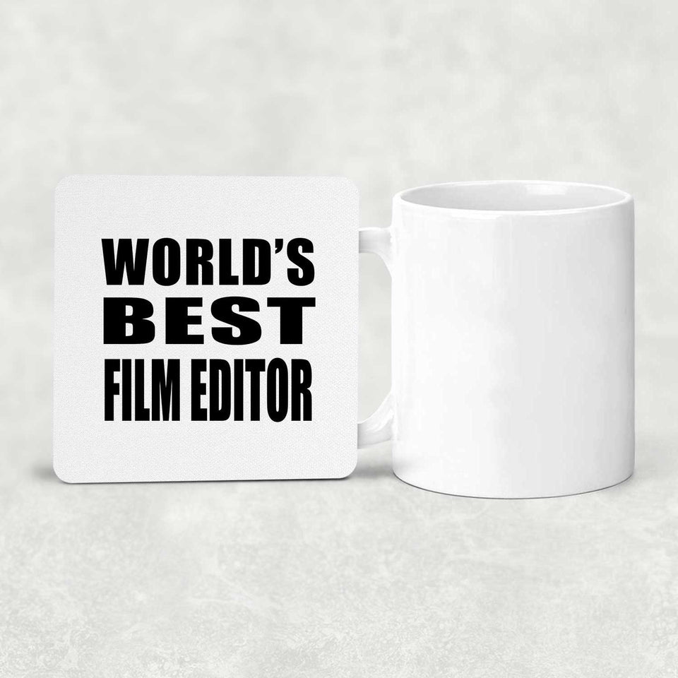 World's Best Film Editor - Drink Coaster