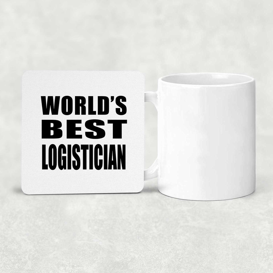 World's Best Logistician - Drink Coaster