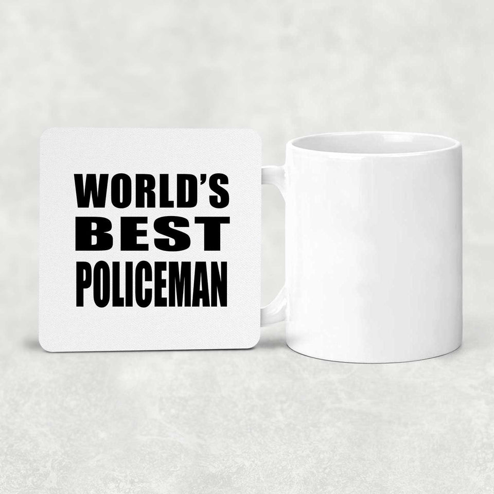 World's Best Policeman - Drink Coaster