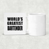 World's Greatest Bartender - Drink Coaster