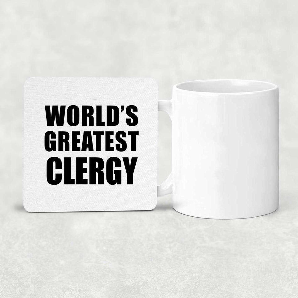 World's Greatest Clergy - Drink Coaster