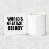 World's Greatest Clergy - Drink Coaster