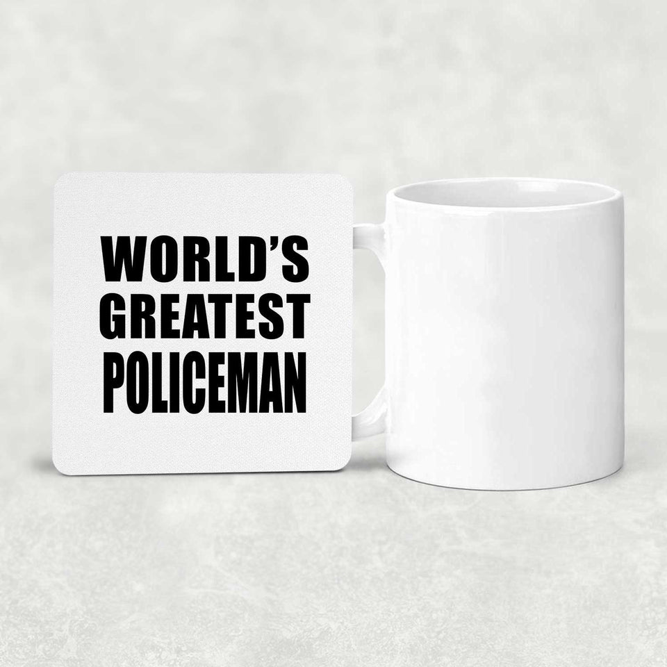 World's Greatest Policeman - Drink Coaster