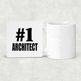 Number One #1 Architect - Drink Coaster